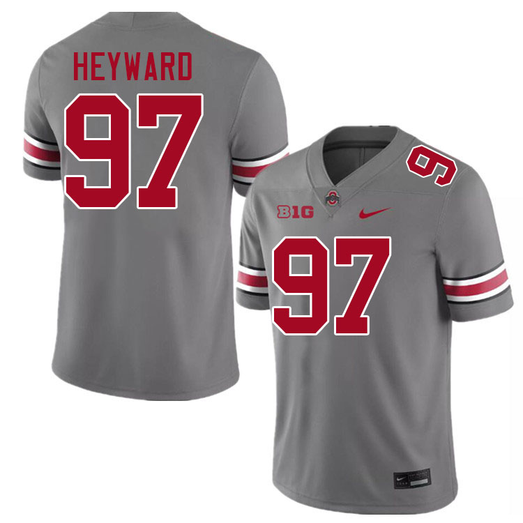 Cameron Heyward Ohio State Buckeyes Jersey College Football Uniforms-Grey